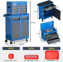 AIRAJ Tool Cabinet with 7 Drawers with 8 Parts Storage Boxes