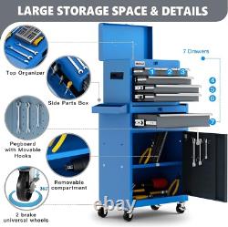 AIRAJ Tool Cabinet with 7 Drawers with 8 Parts Storage Boxes