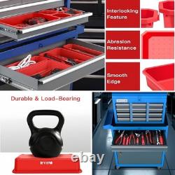 AIRAJ Tool Cabinet with 7 Drawers with 8 Parts Storage Boxes