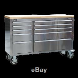 AP5510SS Sealey Mobile Stainless Steel Tool Cabinet 10 Drawer Tool Chest Premier