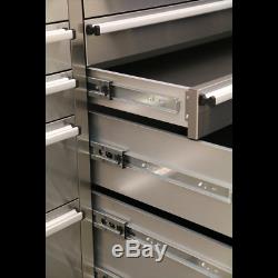 AP5510SS Sealey Mobile Stainless Steel Tool Cabinet 10 Drawer Tool Chest Premier