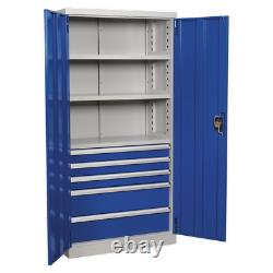 APICCOMBO5 Sealey Industrial Cabinet 5 Drawer 3 Shelf 1800mm