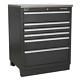 Apms03 Sealey Modular Floor Cabinet 6 Drawer 775mm Heavy-duty Tool Storage