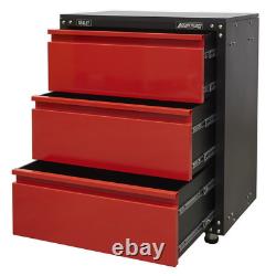 APMS82 Sealey Modular 3 Drawer Cabinet with Worktop 665mm Storage Systems
