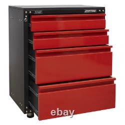 APMS84 Sealey Modular 4 Drawer Cabinet with Worktop 665mm Storage Systems