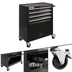 AREBOS Roller Tool Cabinet Storage 4 Drawers Toolbox Tool Chest, Trolley