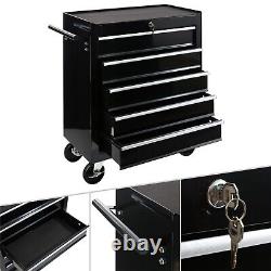 AREBOS Roller Tool Cabinet Storage 5 Drawers Toolbox Tool Chest, Trolley