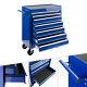 Arebos Roller Tool Cabinet Storage 7 Drawers Toolbox Garage Workshop Blue