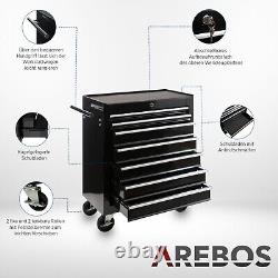 AREBOS Roller Tool Cabinet Storage 7 Drawers Toolbox Tool Chest, Trolley