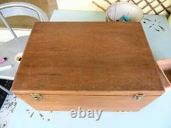 Antique Oak Collectors Cabinet, Watchmakers Drawers, Vintage Tool Box / Chest