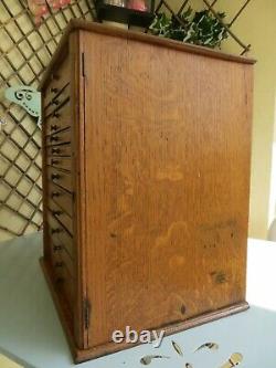 Antique Oak Dentists Cabinet, Collectors Drawers, Watchmakers, Tool Box / Chest