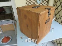Antique Pine Engineers Tool Chest / Box, Watchmakers Cabinet, Collectors Drawers