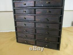 Antique Primitive Apothecary Spice Cabinet w 24 Drawers FROM Cream Cheese Crates