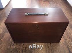 Antique Union Watchmakers Collector Engineer Cabinet Chest Lockable Tool Drawers