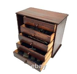 Antique Wooden Tool / Collectors Box / Chest of Drawers / Cabinet / Rustic
