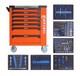 Brunel Tools 7 Drawer Roller Tool Chest Cabinet With 6 Drawers Of Tools Orange