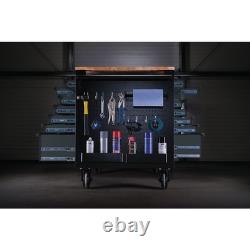 BUNKER 14 Drawer Multi-Functional Workbench Roller Tool Cabinet, 48, Grey
