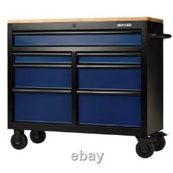 BUNKER 7 Drawer Workbench Roller Tool Cabinet, 41, Blue