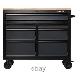 BUNKER 7 Drawer Workbench Roller Tool Cabinet, 41, Grey