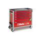 Beta C24sa-xl/7 7 Drawer Extra Long Roller Cabinet With Anti-tilt System Red