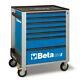 Beta C24s/7 7 Drawer Mobile Roller Cabinet Blue