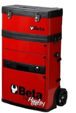 Beta C41H Two Module Mobile Tool Trolley Red Cabinet Tool Box Case