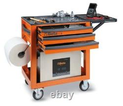 Beta C50S Service Workshop Roller Tool Trolley Cabinet with 3 Drawers Orange