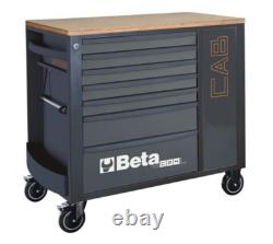 Beta RSC24L-CAB/A 7 Drawer Mobile Roller Cabinet + Tool Cabinet-Anthracite Grey
