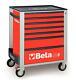 Beta Tools C24s7/r Mobile Roller Cabinet Tool Box 7 Drawer Roll Cab Red Rollcab