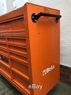 Beta Tools C38O Mobile Roller Cabinet Tool Box 11 Drawers Roll Cab Orange Rollca