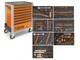 Beta Worker 398 Piece Tool Kit In 8 Drawer Mobile Roller Cabinet Orange