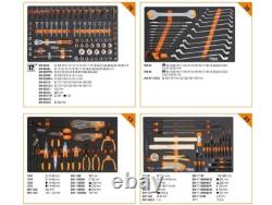 Beta Worker 398 Piece Tool Kit in 8 Drawer Mobile Roller Cabinet Orange