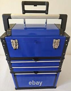 BigRed' Blue Stackable Rolling Tool Box/Chest/Cabinet with Drawers and Wheels