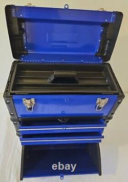 BigRed' Blue Stackable Rolling Tool Box/Chest/Cabinet with Drawers and Wheels