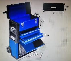 BigRed' Blue Stackable Rolling Tool Box/Chest/Cabinet with Drawers and Wheels