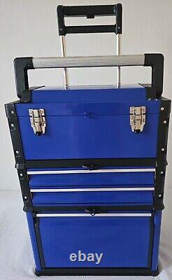 BigRed' Blue Stackable Rolling Tool Box/Chest/Cabinet with Drawers and Wheels