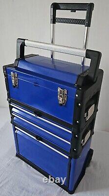 BigRed' Blue Stackable Rolling Tool Box/Chest/Cabinet with Drawers and Wheels