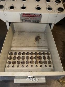 Bridgeport Tool Holder Rack Storage Cabinet Stand with Drawer