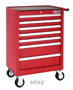 Britool E010231B 7 Drawer Roller Cabinet Tool Box Roll Cab Red