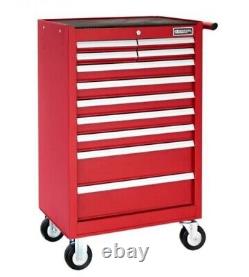 Britool E010233B 11 Drawer Roller Cabinet Tool Box Roll Cab Red