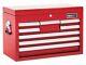 Britool E010239b 8 Drawer Tool Chest Cabinet, Top Box Red