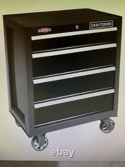 CRAFTSMAN 2000 Series 26-in 4-Drawer Tool Cabinet (Black) 721615314756