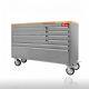 Crytec 55 Stainless Steel 10 Drawer Work Bench Tool Box Chest Cabinet Roll Cab