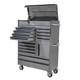 Charlies 41 Stainless Steel 14 Drawer Tool Cabinet Htc4114w-1 + Htc4114w-2