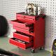 Chest Of 7 Drawers Tool Cabinet Cart Workshop Garage Trolley On Wheels Lockable