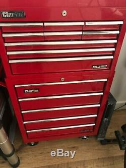 Clarke 14 DRAWER TOOL CABINET. TOOL BOX. ROLL CAB ROLLER CABINET