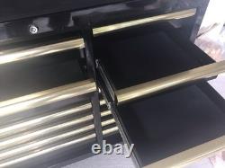 Clarke Hd Plus 16 Drawer Tool Cabinet Black & Gold Cbb226bgc 7638092
