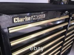 Clarke Hd Plus 16 Drawer Tool Cabinet Black & Gold Cbb226bgc 7638092