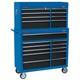 Combined Roller Cabinet And Tool Chest 19 Drawer 40in Storage Unit Heavy Storage