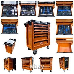 Complete Workshop Solution 7-Drawer Trolley Cabinet + Professional Tools